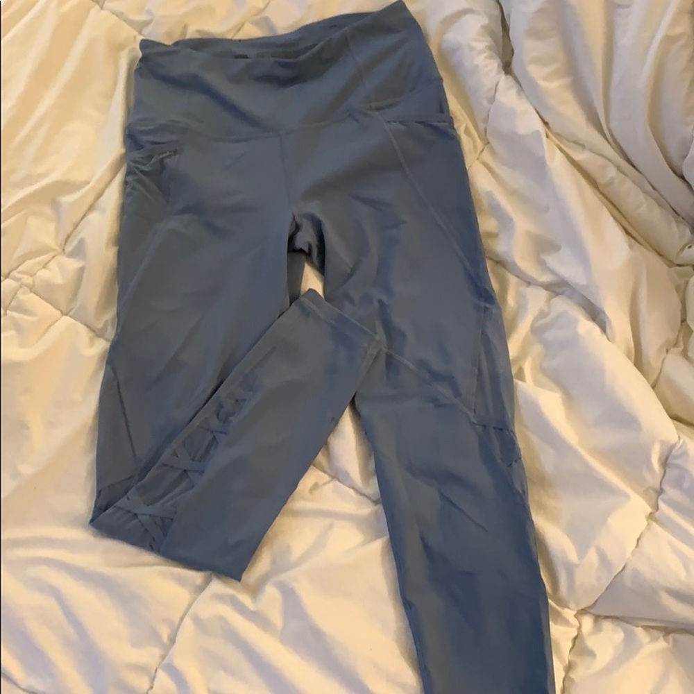 Victoria sport leggings with sheer detail